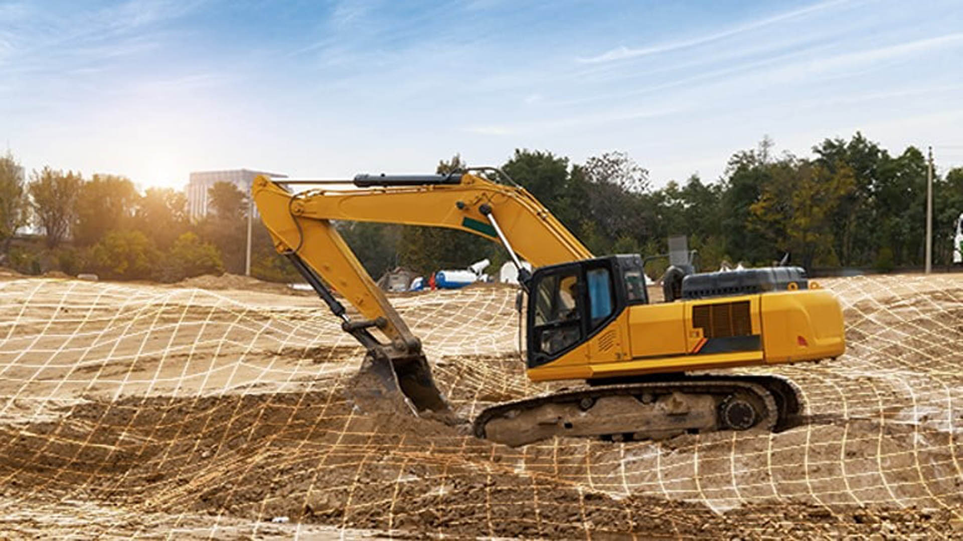 FJD 3D Excavator Grade Control System Principle